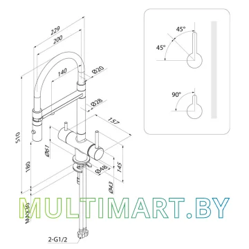 Смеситель IDDIS Ace ACEBLFFi05 картинка 9